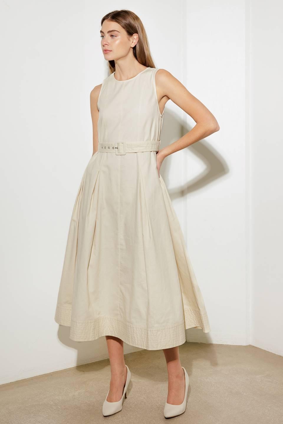 OVER THE WATERS WOVEN MIDI DRESS - Glamourous Grace