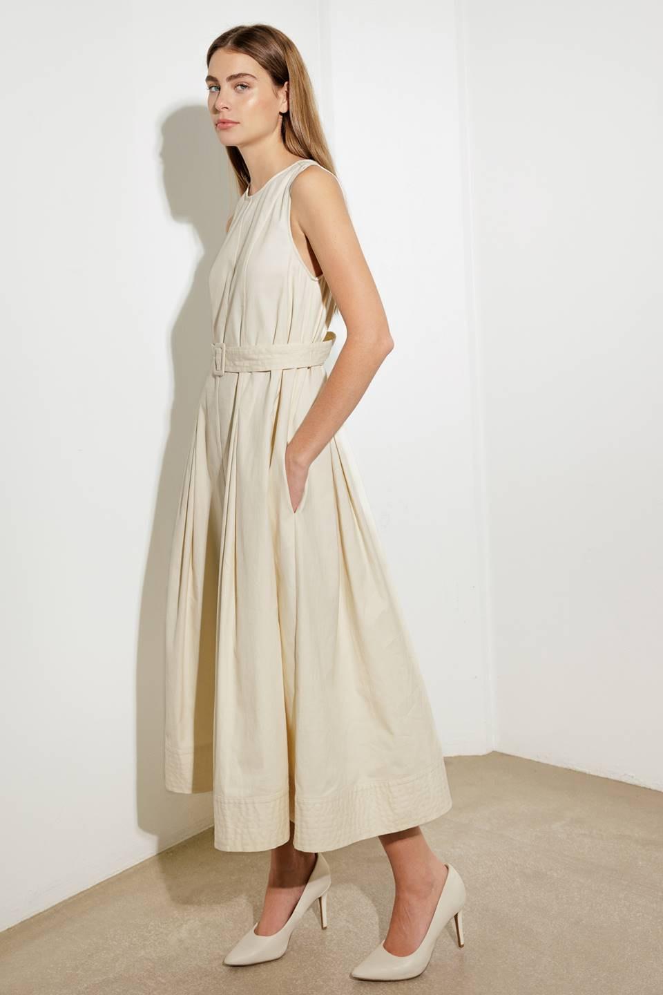 OVER THE WATERS WOVEN MIDI DRESS - Glamourous Grace