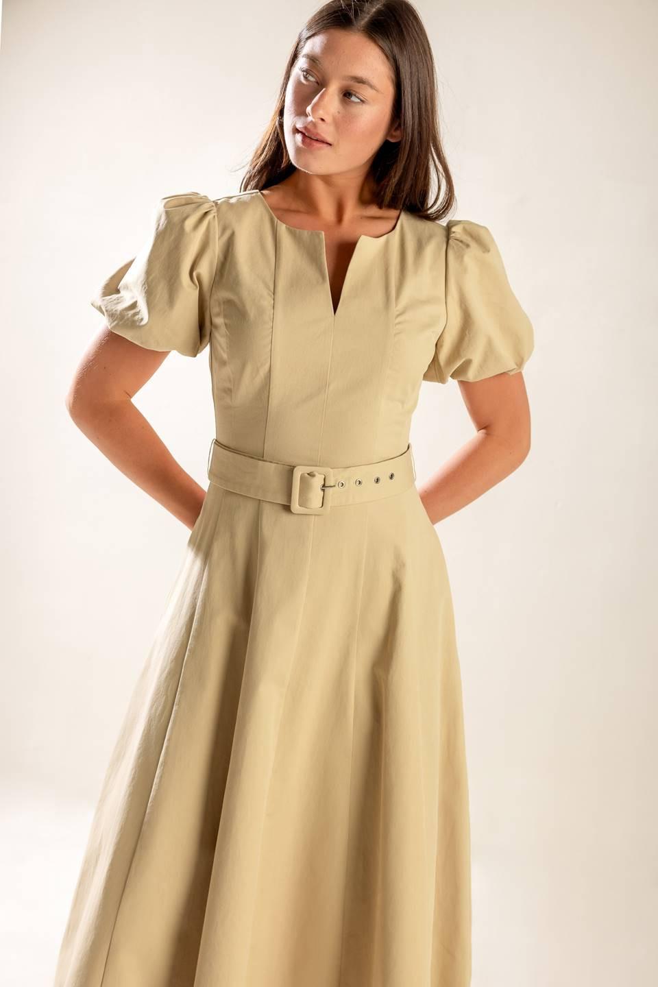 SUNLIT SOIREE WOVEN MIDI DRESS - Glamourous Grace