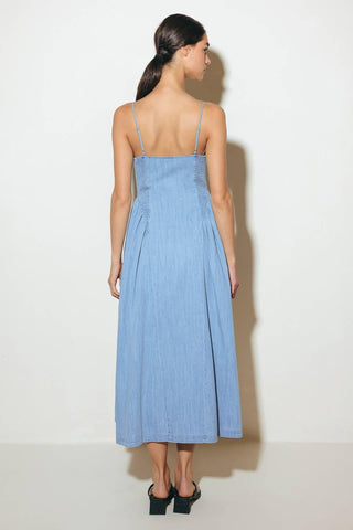 BLUEBELL BREEZE LIGHTWEIGHT DENIM MIDI DRESS - Glamourous Grace
