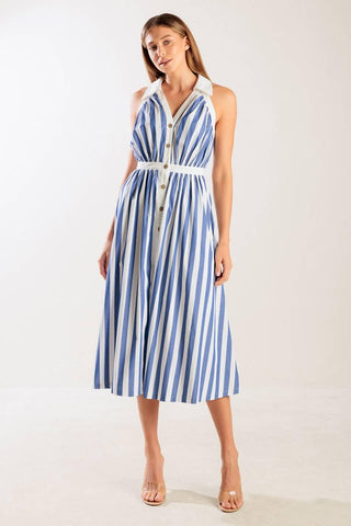 WAIT FOR IT WOVEN MIDI DRESS - Glamourous Grace