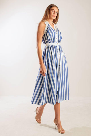 WAIT FOR IT WOVEN MIDI DRESS - Glamourous Grace
