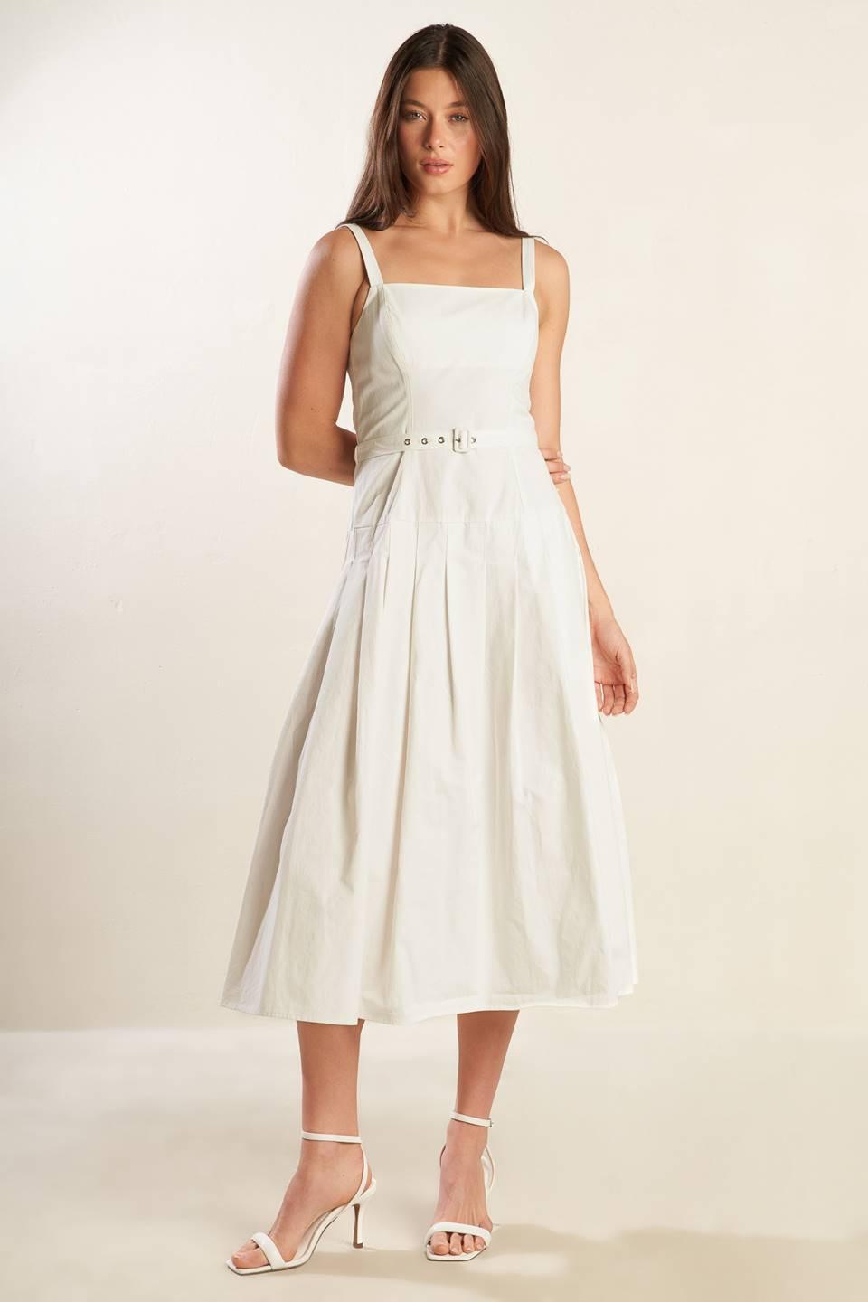 SHAY LANTANA WOVEN MIDI DRESS - Glamourous Grace