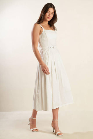 SHAY LANTANA WOVEN MIDI DRESS - Glamourous Grace