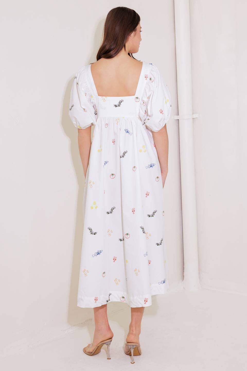 THE WORLD IS YOURS WOVEN MIDI DRESS - Glamourous Grace