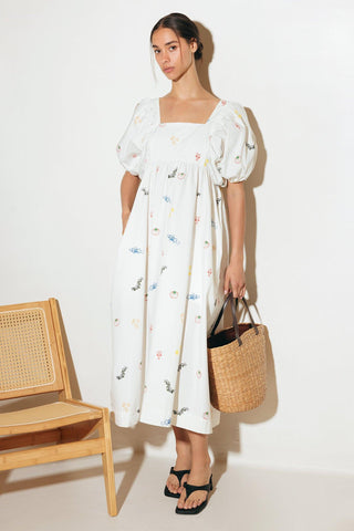 THE WORLD IS YOURS WOVEN MIDI DRESS - Glamourous Grace