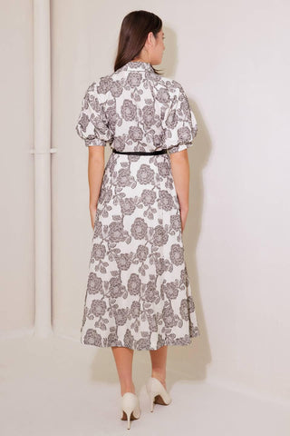 TIME AFTER TIME WOVEN MIDI DRESS - Glamourous Grace