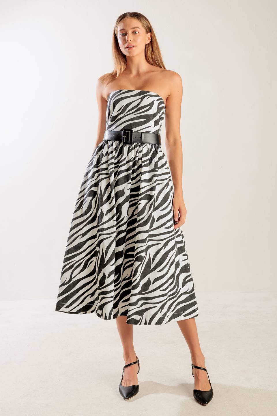 NOT SO ORDINARY WOVEN MIDI DRESS - Glamourous Grace
