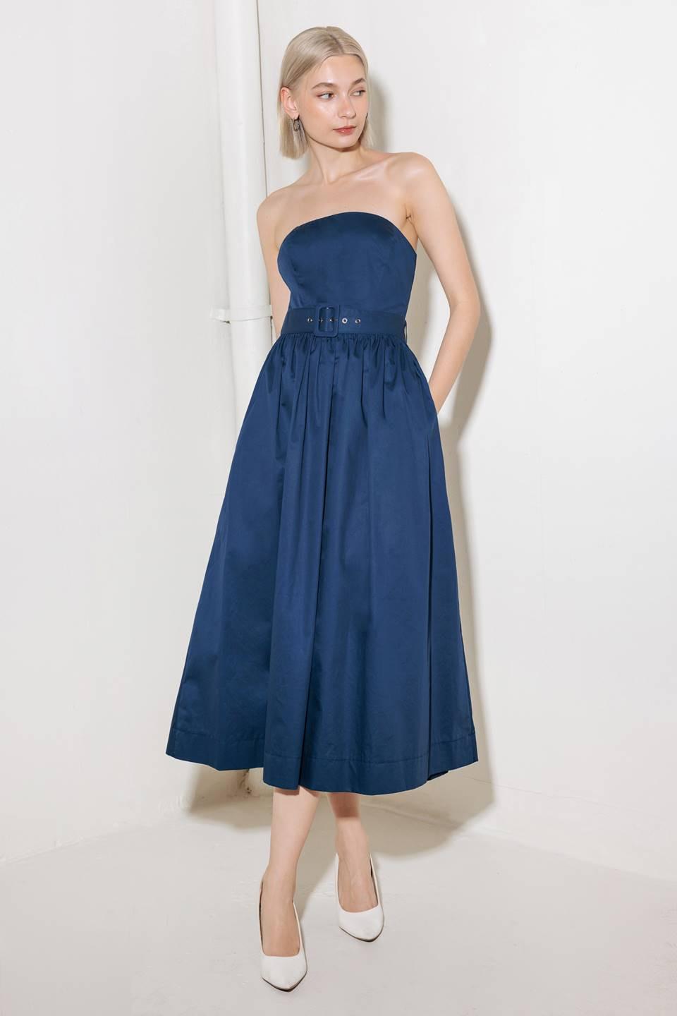 ENDLESSLY CHARMING WOVEN MIDI DRESS - Glamourous Grace