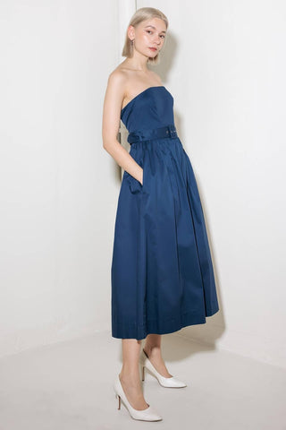 ENDLESSLY CHARMING WOVEN MIDI DRESS - Glamourous Grace