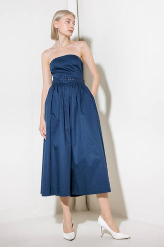 ENDLESSLY CHARMING WOVEN MIDI DRESS - Glamourous Grace