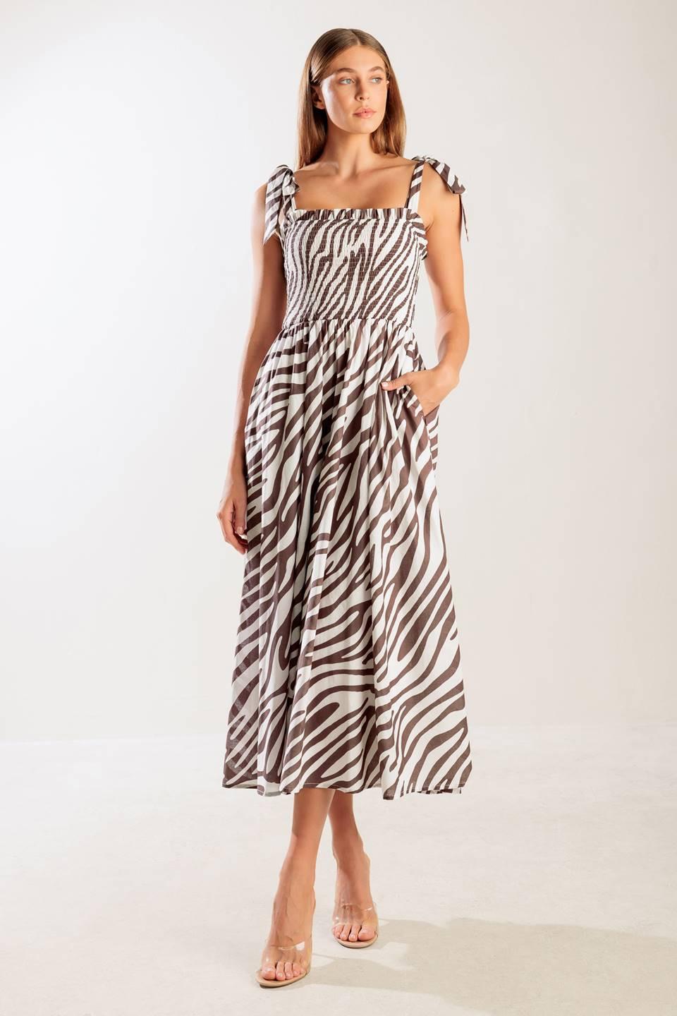 DANCING WITH THE WOVEN MIDI DRESS - Glamourous Grace