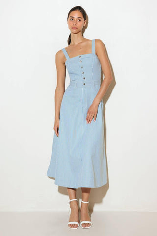 CAREFREE DAISY WOVEN MIDI DRESS - Glamourous Grace