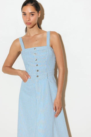 CAREFREE DAISY WOVEN MIDI DRESS - Glamourous Grace