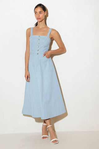 CAREFREE DAISY WOVEN MIDI DRESS - Glamourous Grace
