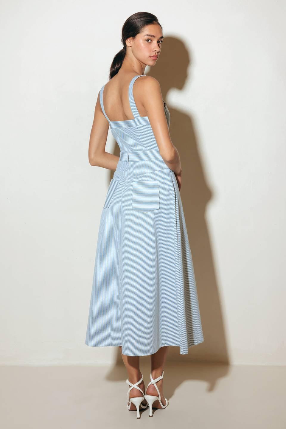 CAREFREE DAISY WOVEN MIDI DRESS - Glamourous Grace