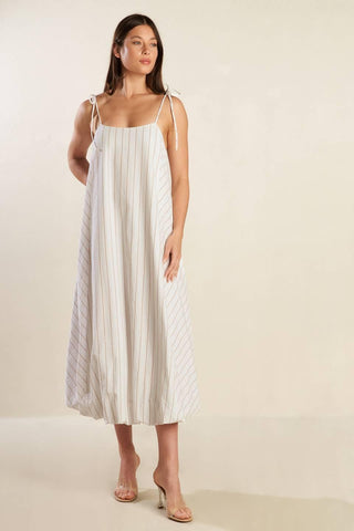 JUST WONDERING WOVEN MIDI DRESS - Glamourous Grace
