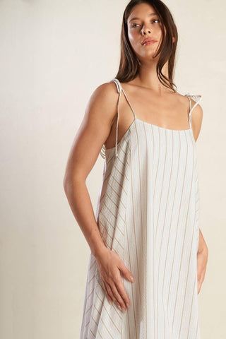 JUST WONDERING WOVEN MIDI DRESS - Glamourous Grace