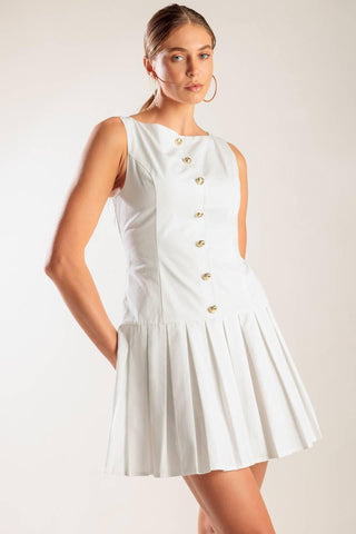 NO COMPARISON WHITE WOVEN MINI DRESS - Glamourous Grace