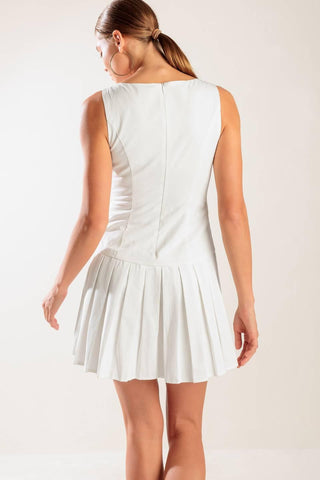 NO COMPARISON WHITE WOVEN MINI DRESS - Glamourous Grace