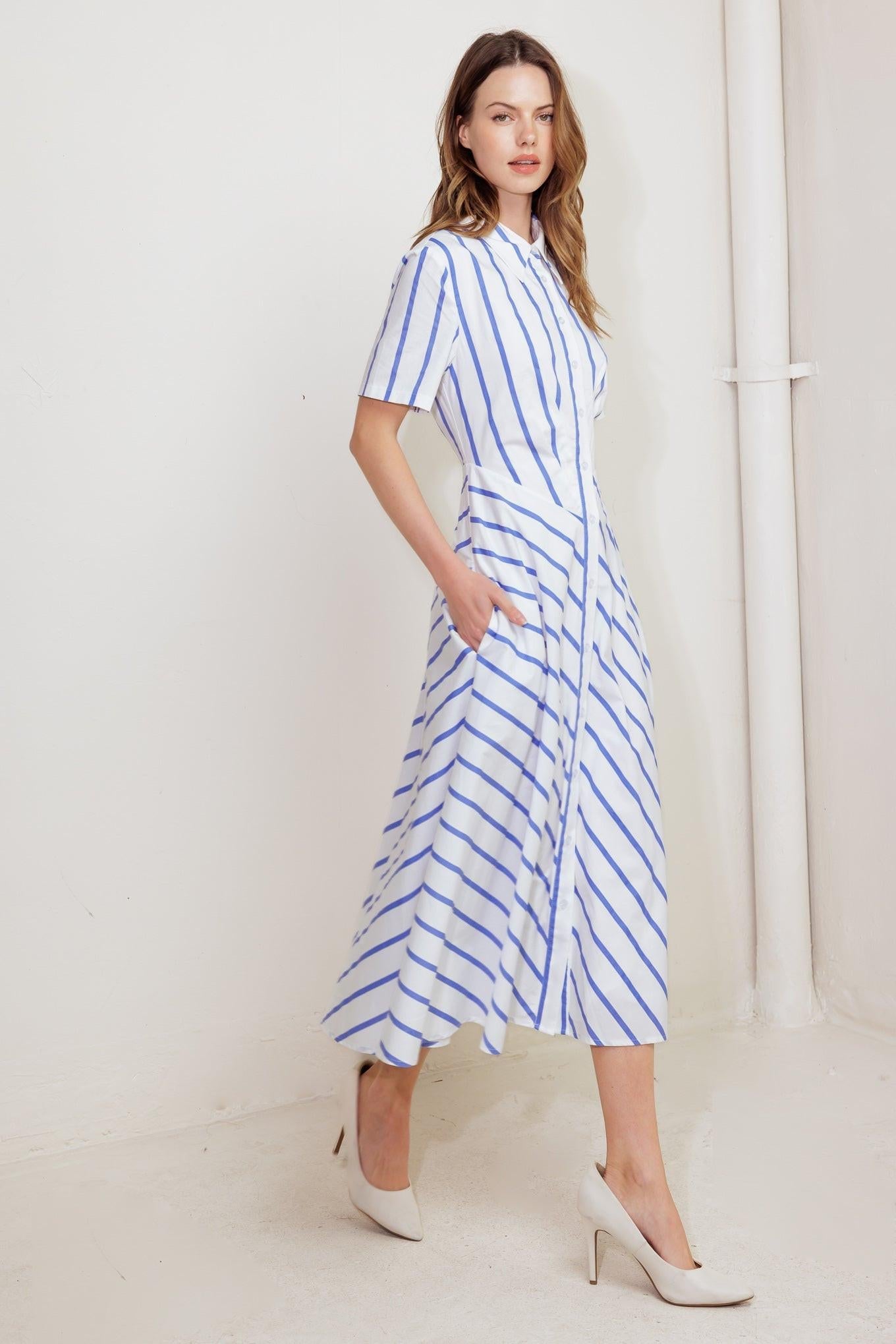 YOU HAD ME AT WOVEN MIDI DRESS - Glamourous Grace