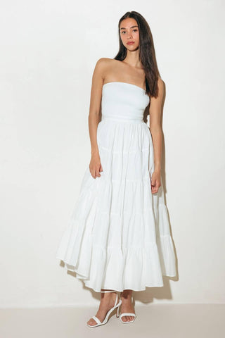 NEO BREEZE WHITE MIDI DRESS - Glamourous Grace