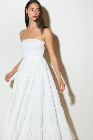 NEO BREEZE WHITE MIDI DRESS - Glamourous Grace