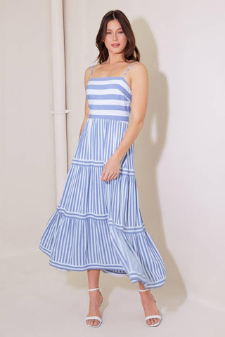 ANYTHING IS POSSIBLE WOVEN MIDI DRESS - Glamourous Grace