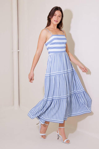 ANYTHING IS POSSIBLE WOVEN MIDI DRESS - Glamourous Grace