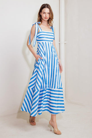 OCEAN BREEZE WOVEN MIDI DRESS - Glamourous Grace