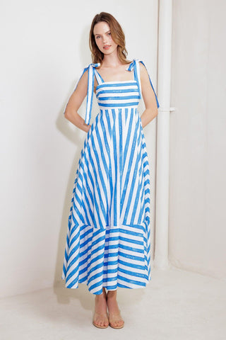 OCEAN BREEZE WOVEN MIDI DRESS - Glamourous Grace