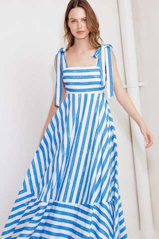 OCEAN BREEZE WOVEN MIDI DRESS - Glamourous Grace
