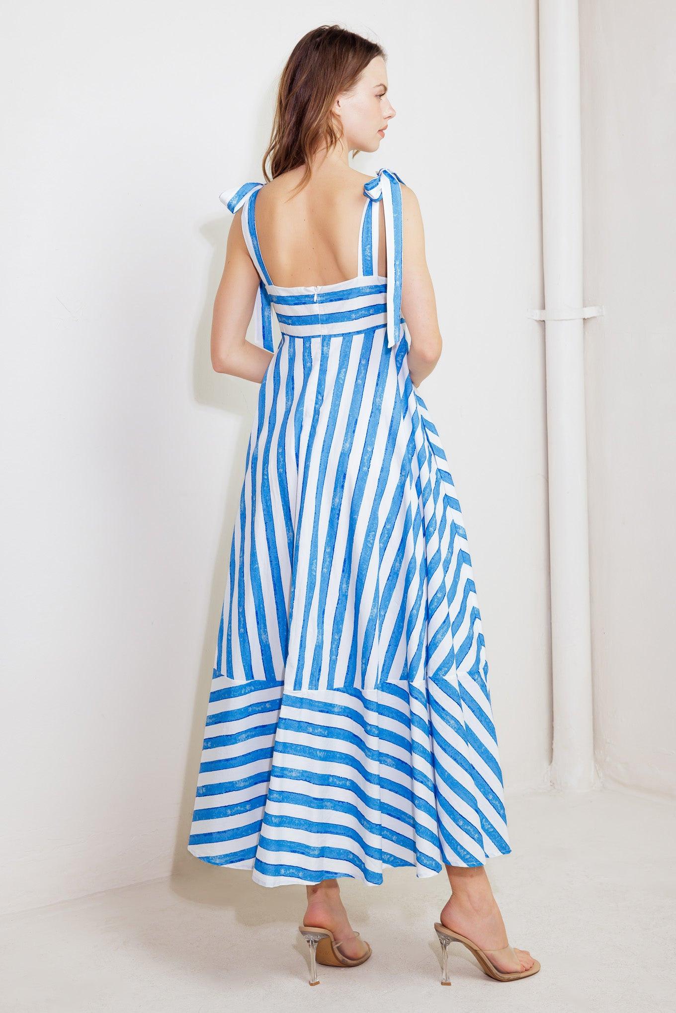 OCEAN BREEZE WOVEN MIDI DRESS - Glamourous Grace