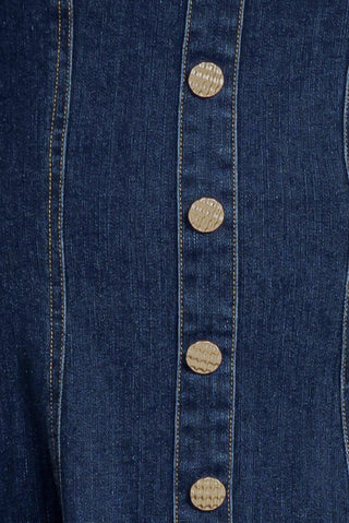 PUFF & PLAY DENIM MINI DRESS - Glamourous Grace
