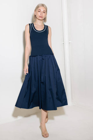 CELEBRATE EVERYDAY NAVY DRESS - Glamourous Grace