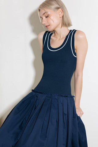 CELEBRATE EVERYDAY NAVY DRESS - Glamourous Grace