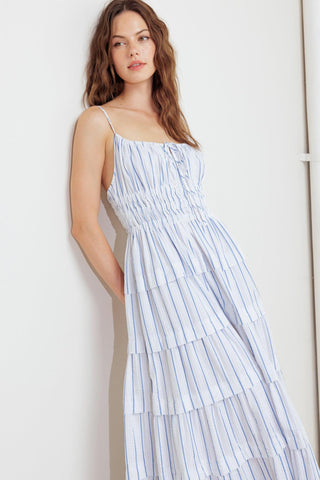 BREEZE NOTE WOVEN MIDI DRESS - Glamourous Grace