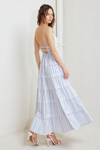 BREEZE NOTE WOVEN MIDI DRESS - Glamourous Grace