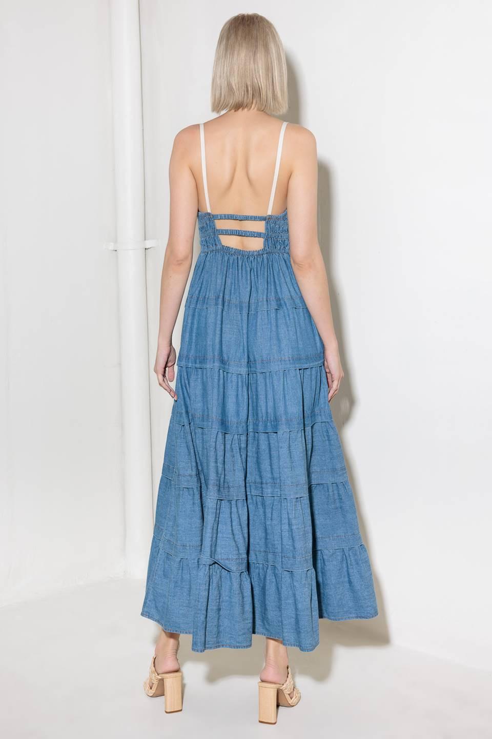 ETERNAL DESIRE DENIM MIDI DRESS - Glamourous Grace