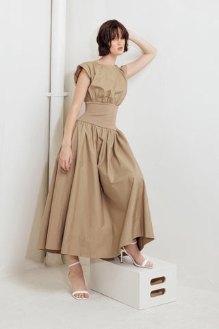 DREAMWEAVER ROMANTIC WOVEN MIDI DRESS - Glamourous Grace