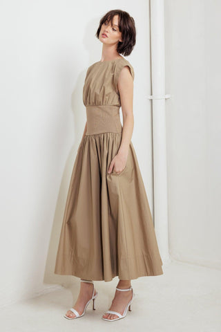 DREAMWEAVER ROMANTIC WOVEN MIDI DRESS - Glamourous Grace