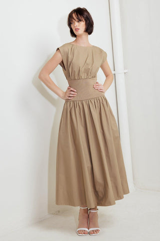 DREAMWEAVER ROMANTIC WOVEN MIDI DRESS - Glamourous Grace