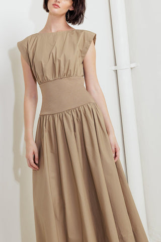 DREAMWEAVER ROMANTIC WOVEN MIDI DRESS - Glamourous Grace