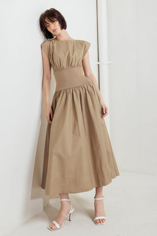 DREAMWEAVER ROMANTIC WOVEN MIDI DRESS - Glamourous Grace