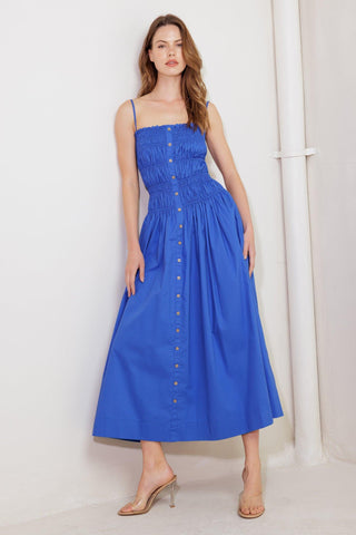 MOONLIGHT ON MY WOVEN MIDI DRESS - Glamourous Grace