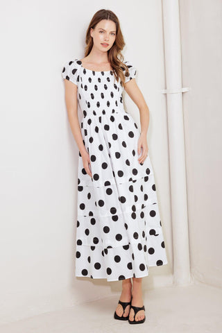 EFFORTLESS DAYS WOVEN MIDI DRESS - Glamourous Grace