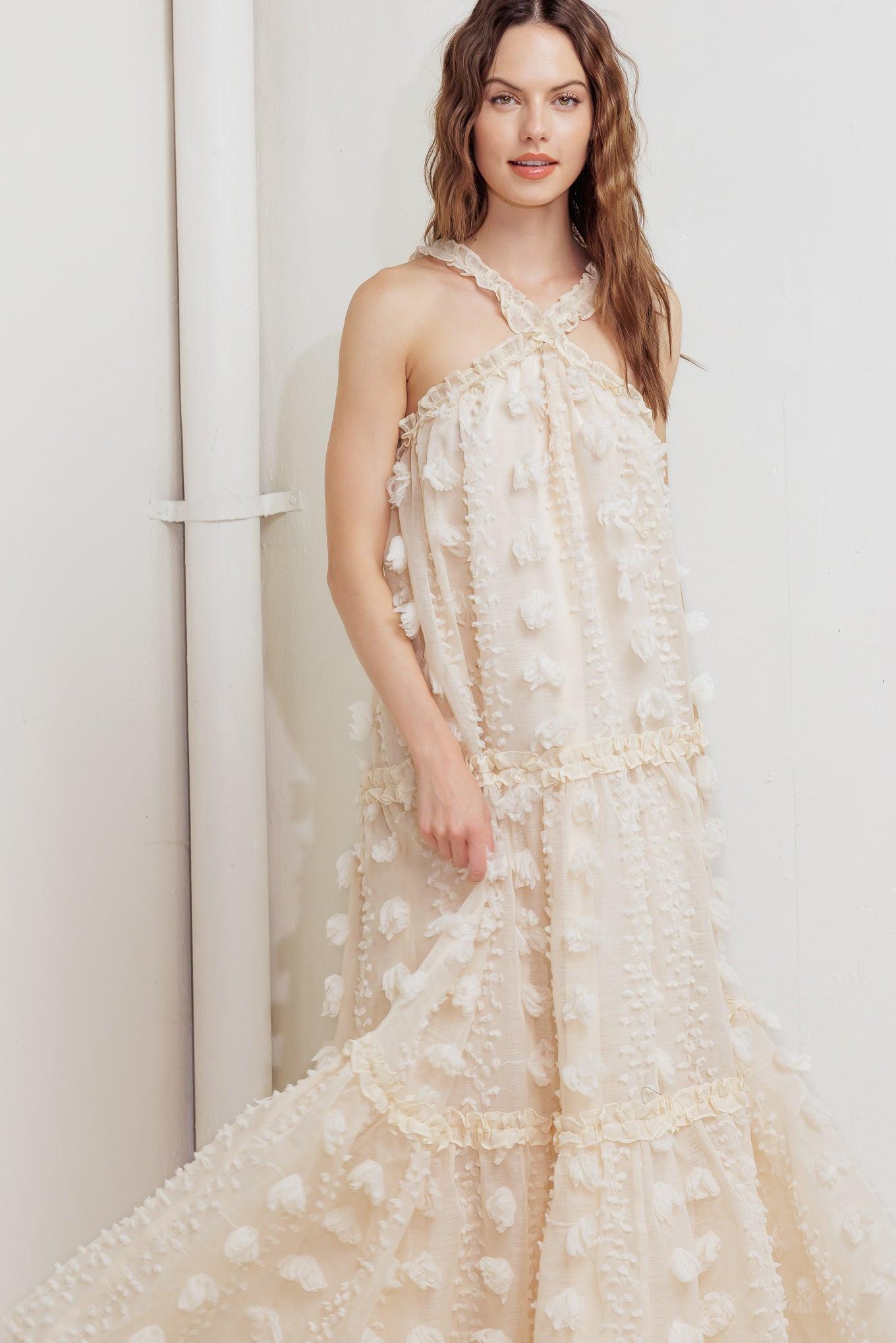 CLOUD NINE GOWN WOVEN ANKLE DRESS - Glamourous Grace