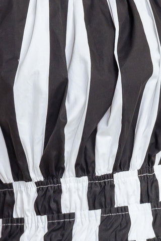 LUXE LINEAR STRIPED WOVEN MIDI DRESS - Glamourous Grace