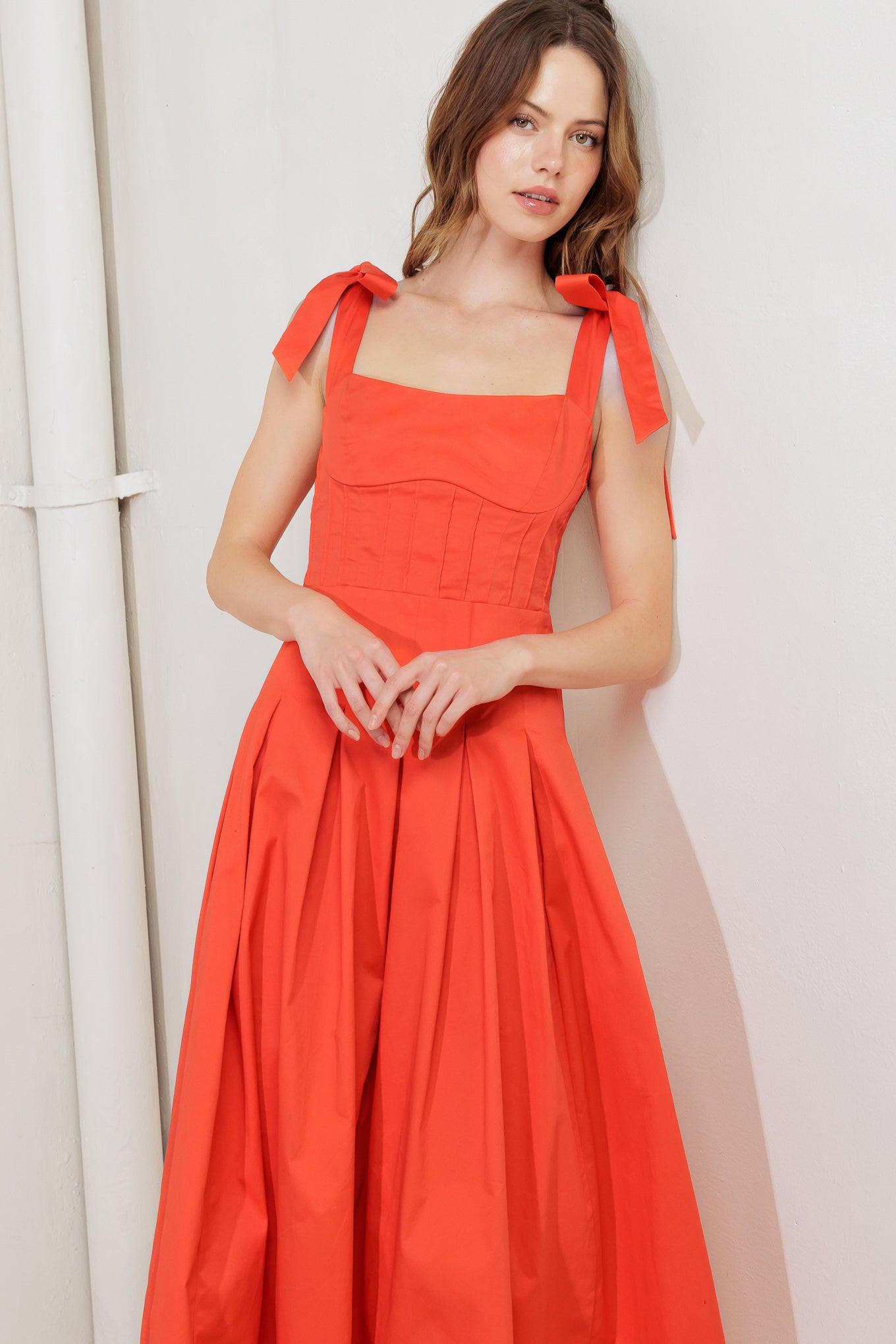GENTLE SHADE WOVEN MIDI DRESS - Glamourous Grace