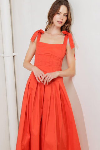 GENTLE SHADE WOVEN MIDI DRESS - Glamourous Grace